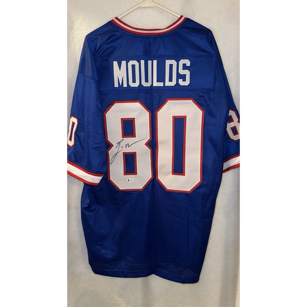 Eric Moulds Signed Buffalo Bills Blue Pro Style Jersey – Beckett Witnessed